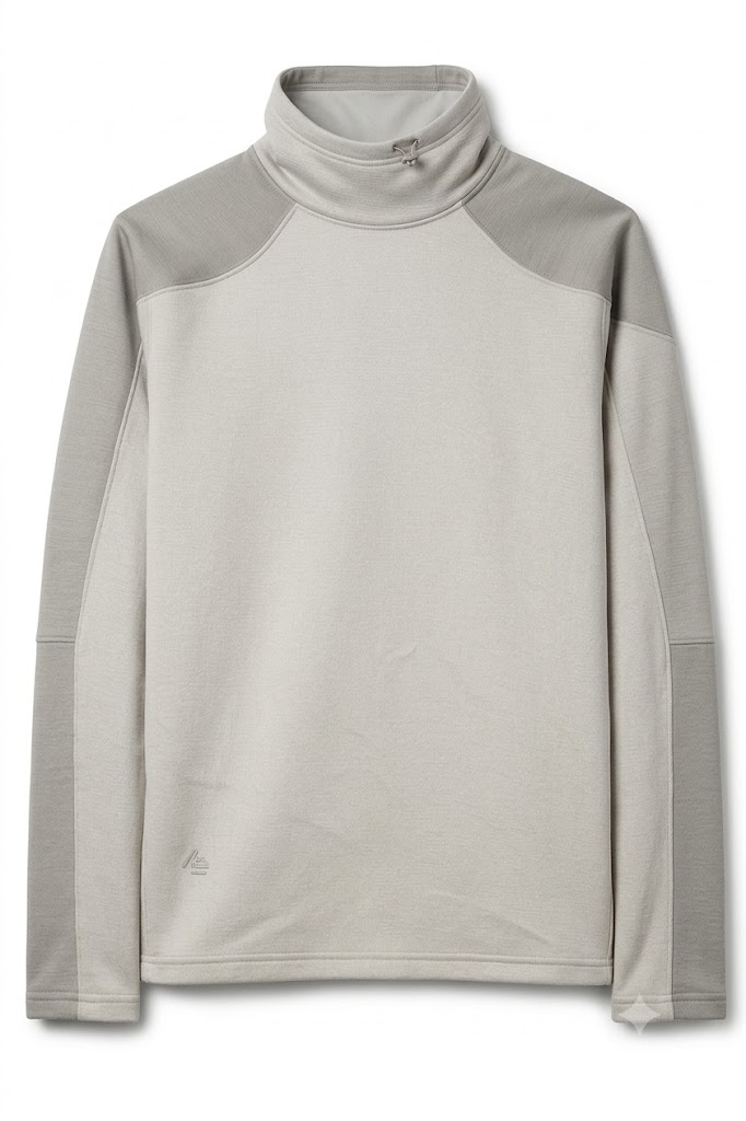 Alpine Tech Two-Tone Funnel-Neck Pullover